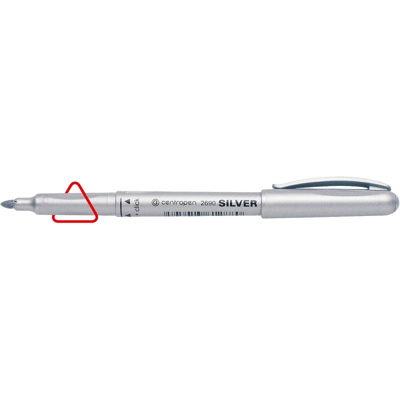 Маркер CENTROPEN Silver 2690/13 1,5-3 мм. срібний